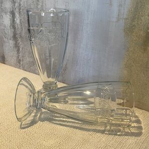 Set of 2 vintage Coca Cola Sundae Ice Cream Float glasses 😜💝🎁